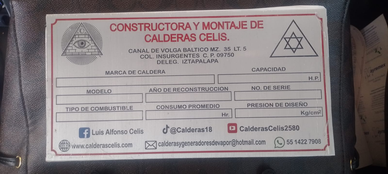 Placa aluminio industrial datos
