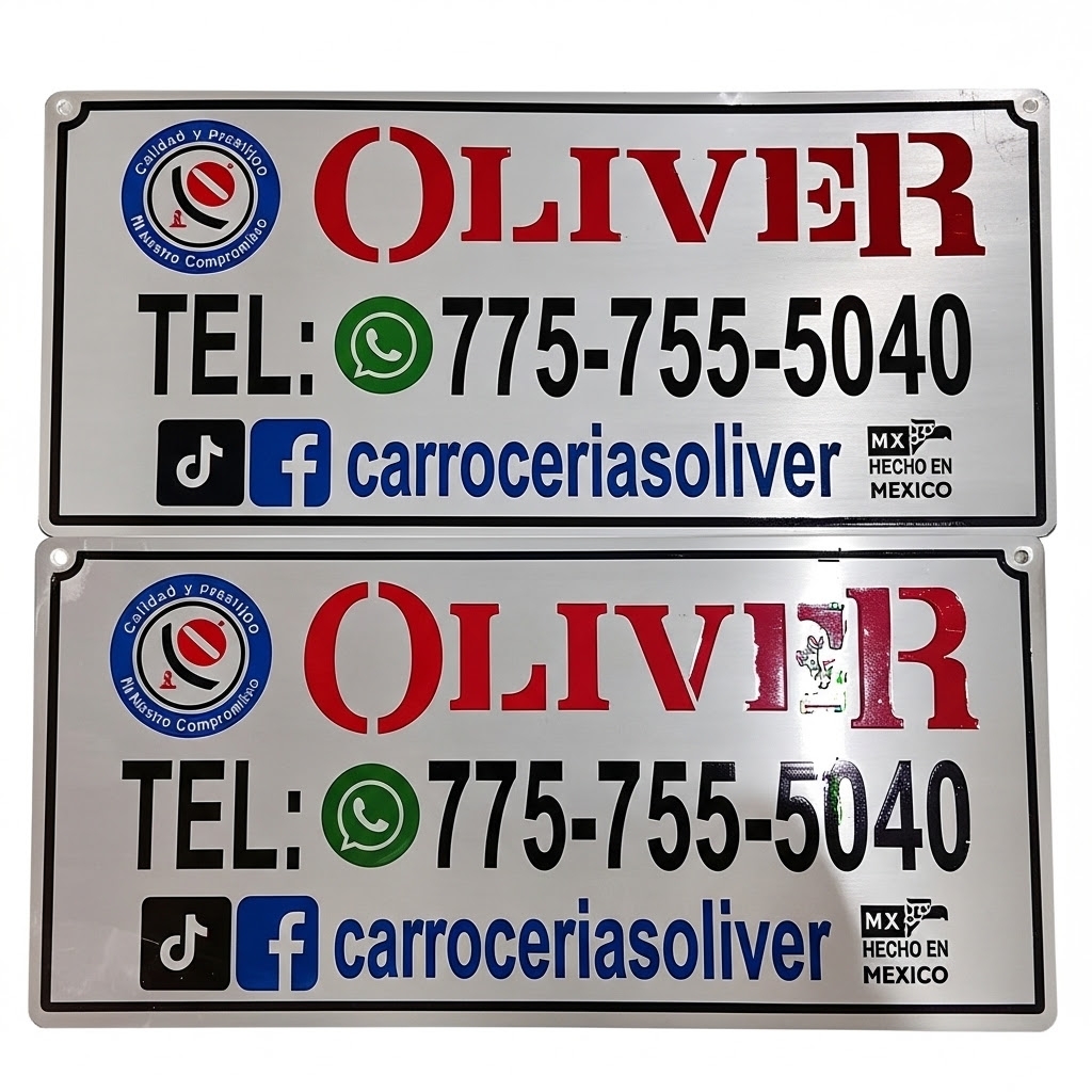 Placa carroseria