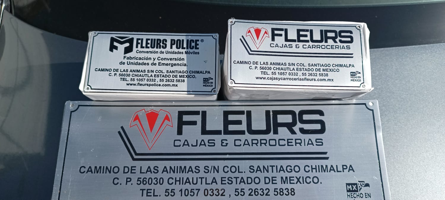 Placas aluminio carroseras
