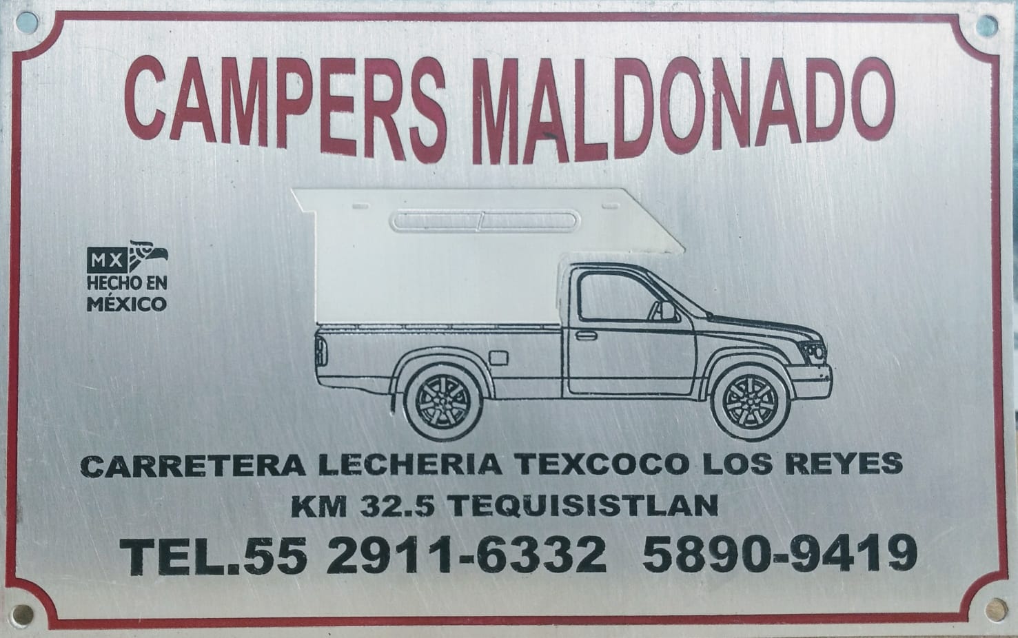 Placas aluminio industirales campers