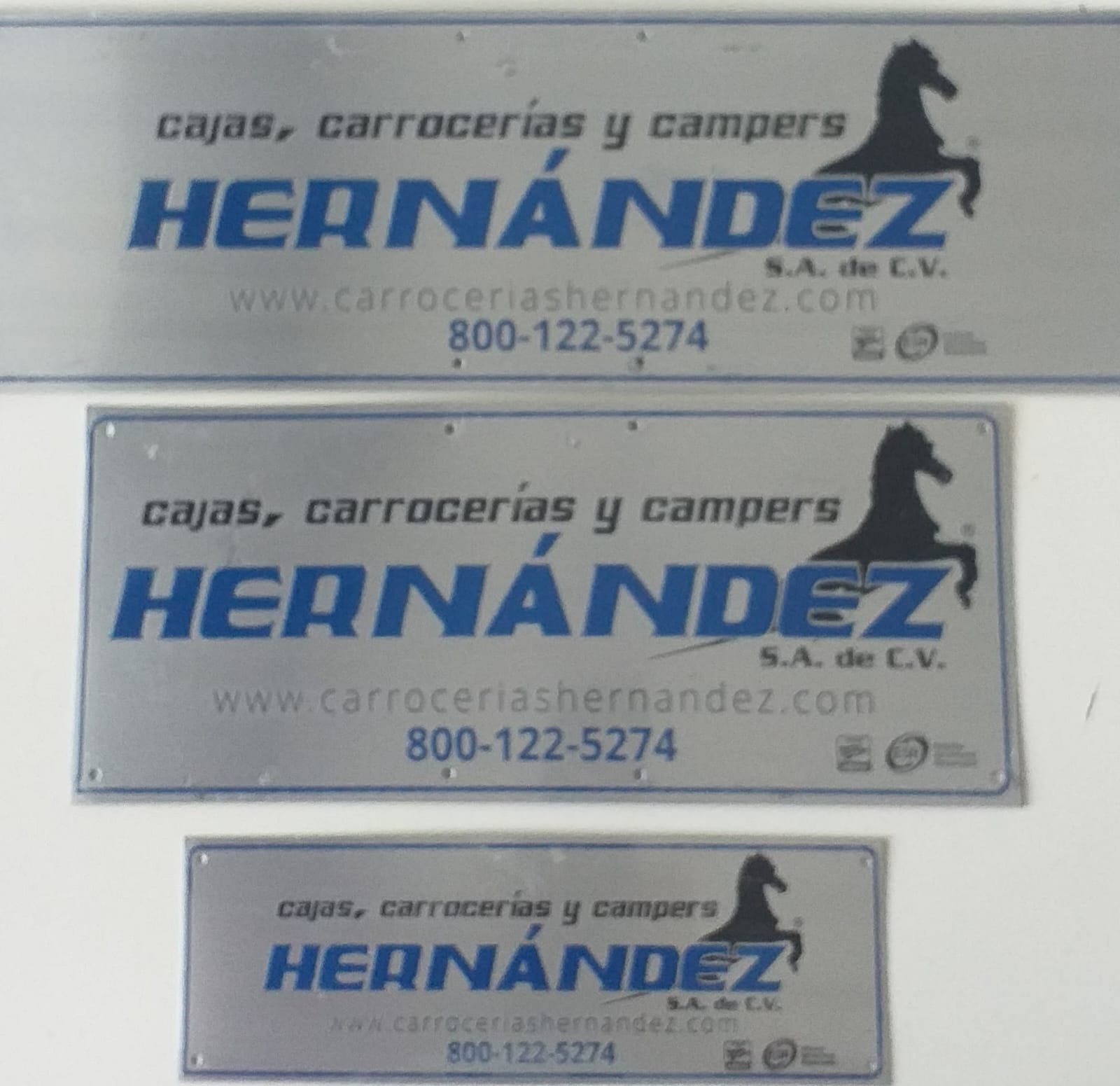 Placas aluminio industriales carroseras varios colores
