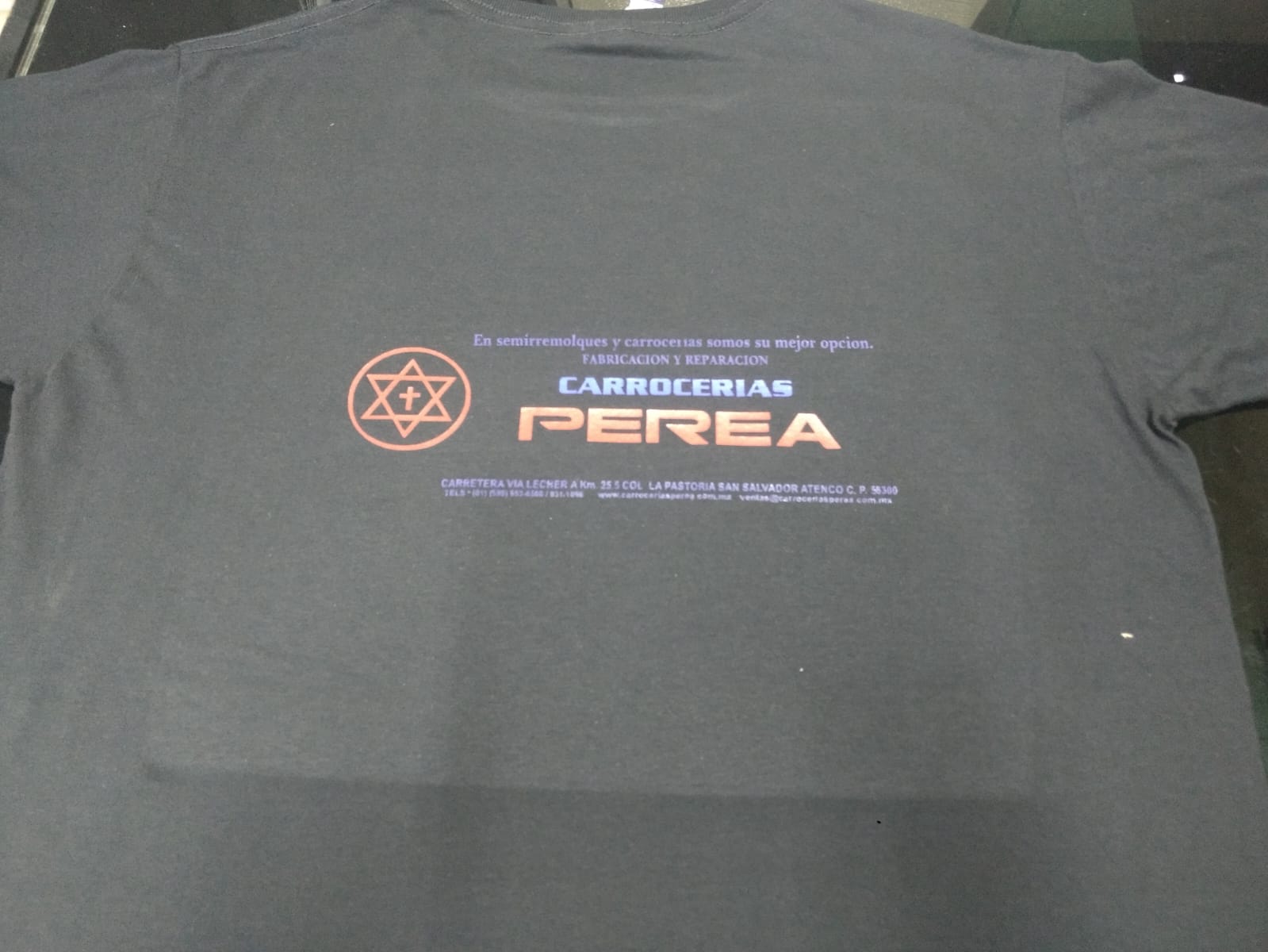 Playera industrial redonda manga corta varios colores